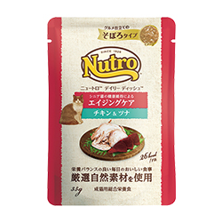 デイリーディッシュ™ エイジングケア チキン＆ツナ グルメ仕立てのそぼろタイプ パウチ